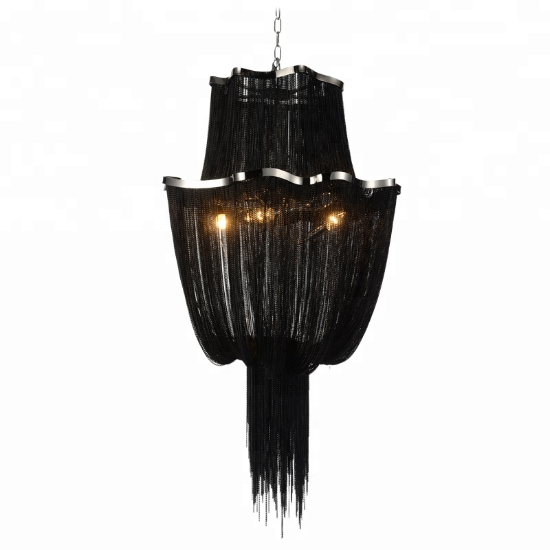 Modern Restaurant Lamp Led Hotel Crystal Chandelie