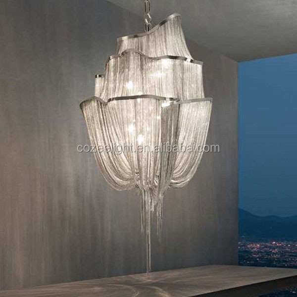 Modern Restaurant Lamp Led Hotel Crystal Chandelie