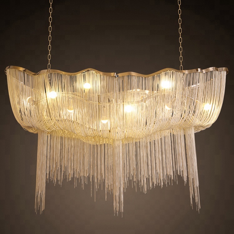 Modern Restaurant Lamp Led Hotel Crystal Chandelie