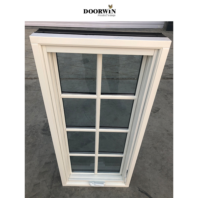Chicago project white stain wooden double glass dormer soundproof cheap price american crank out win