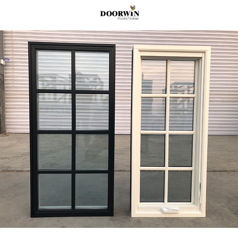 Chicago project white stain wooden double glass dormer soundproof cheap price american crank out win
