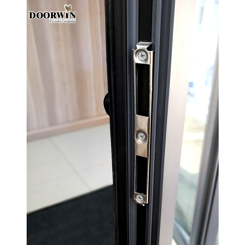 Doorwin America most popular Patio Bi-Folding Door Folding Sliding Door wholesale System Aluminum Gl