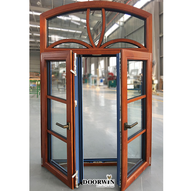 Doorwin Factory Directly Supply Australia stand solid wood window wooden frame French glass window