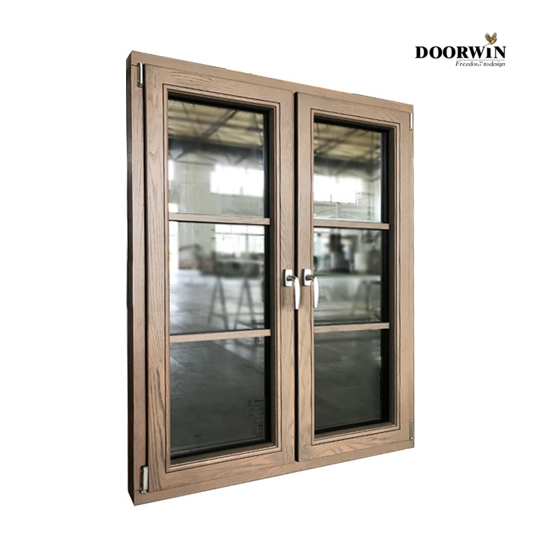 Doorwin Factory Directly Supply Australia stand solid wood window wooden frame French glass window