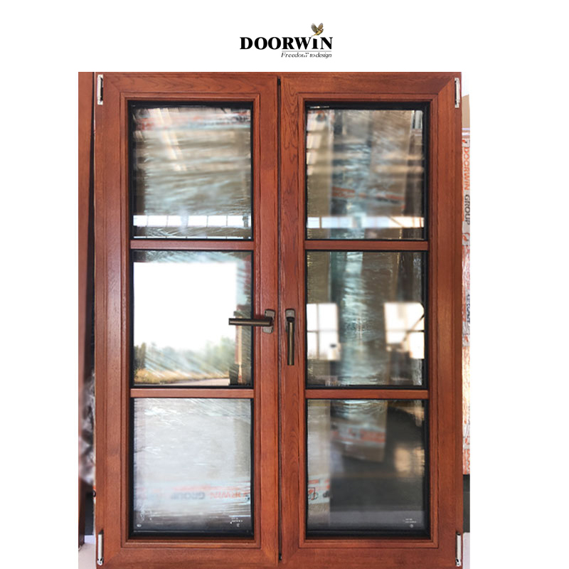 Doorwin Factory Directly Supply Australia stand solid wood window wooden frame French glass window
