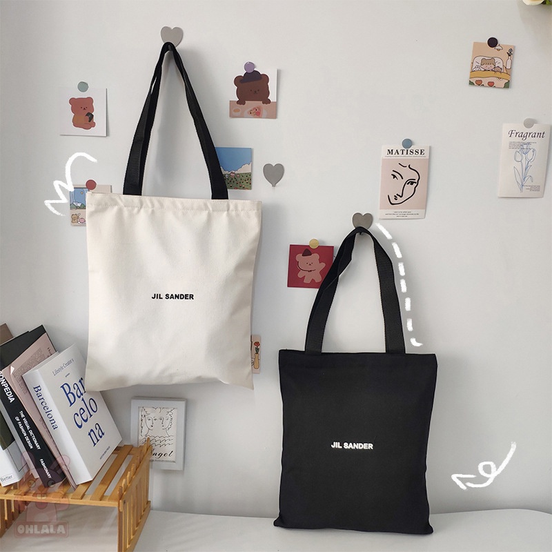 READY STOCKOLL Woman Tuition ToteBag Fashion Shoulderbag Canvas large volume student nice aesthetic 