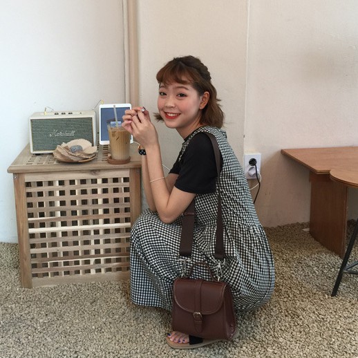 New Korean-style retro Postman Bag with Flip-over Slant-hanging shoulder Bag