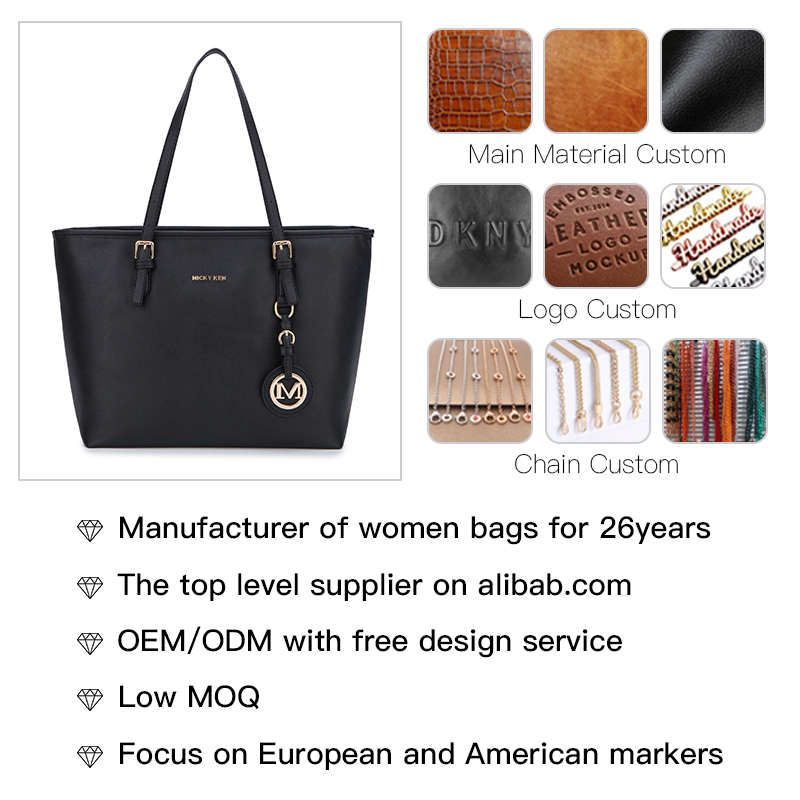 Genuine leather bag women handbag custom handbags 