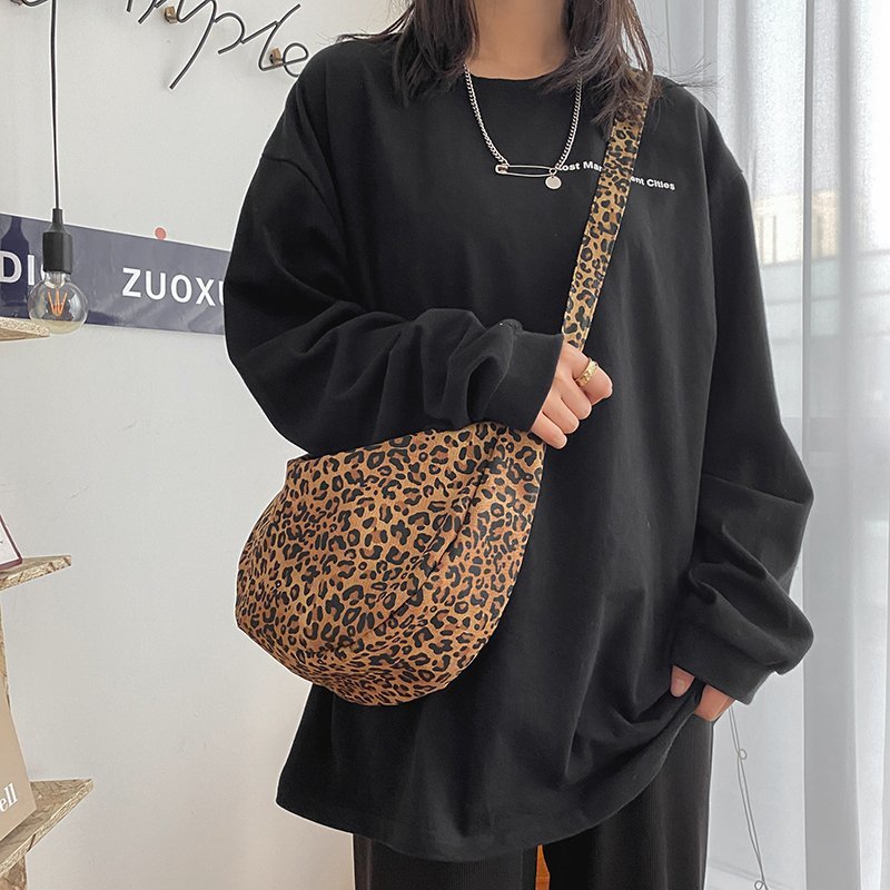 Ladys handbag canvas bag woman leopard zebra print