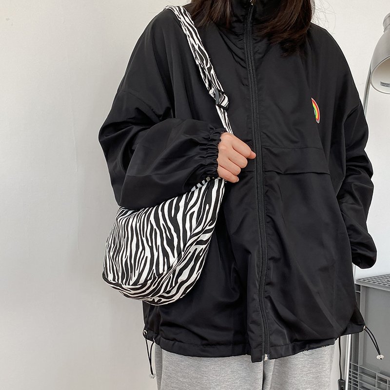 Ladys handbag canvas bag woman leopard zebra print