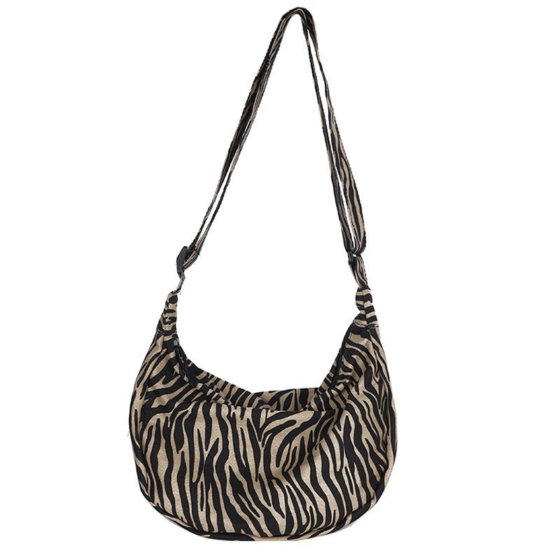 Ladys handbag canvas bag woman leopard zebra print