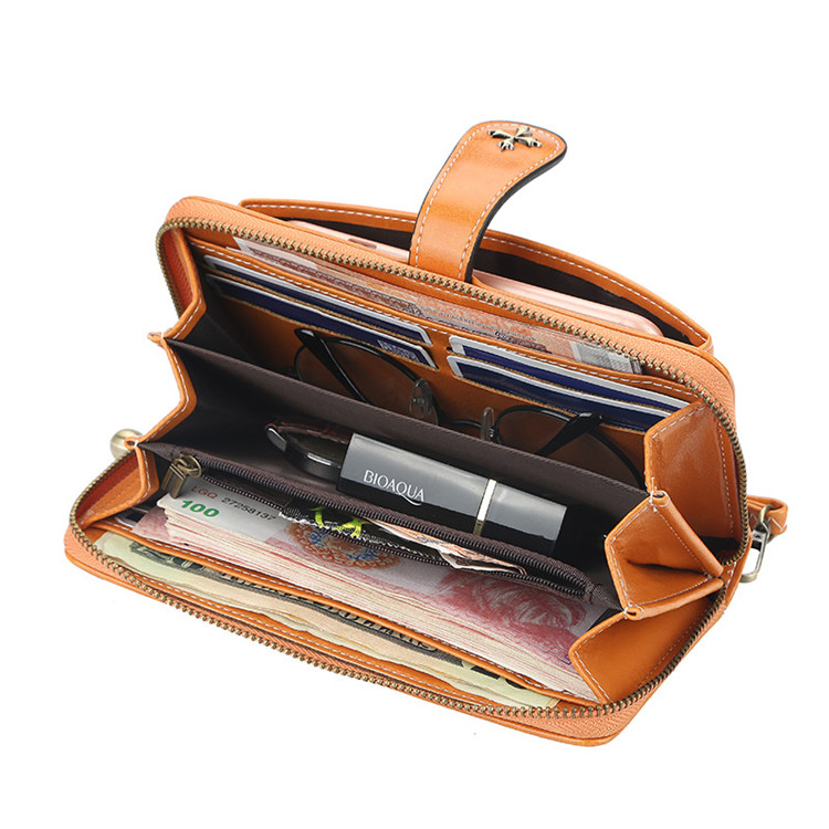 New Ladies Long Purse Multifunctional Zipper Mobil