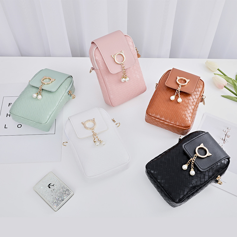 Wholesale Pu Leather Square Mobile Phone Bag Fashi