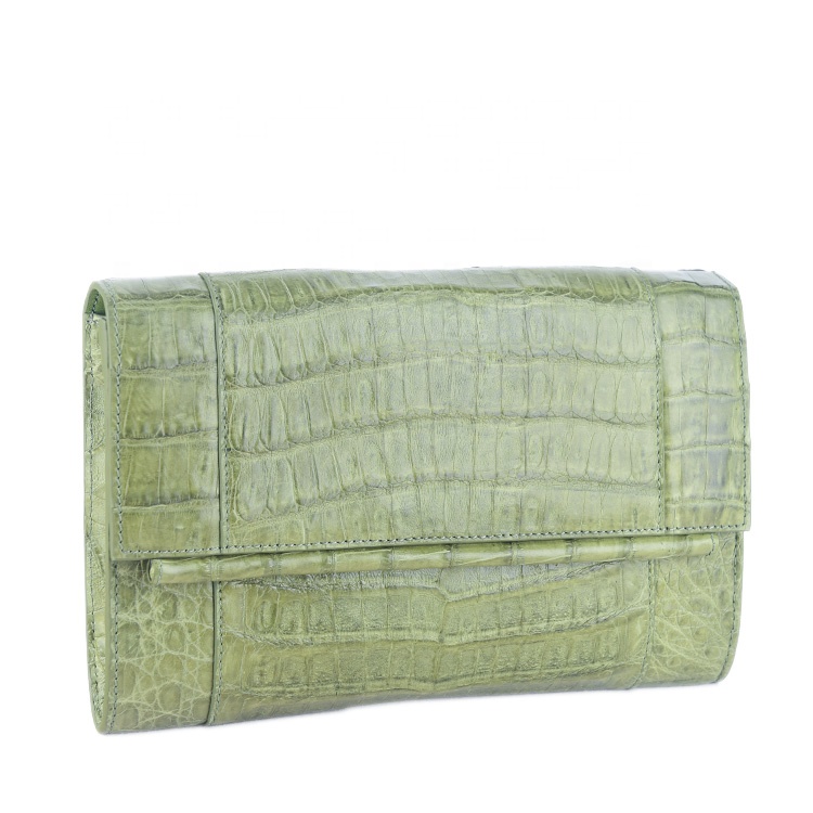 Authentic crocodile clutch bags women new  leather bags exclusive exotic purse luxury evening hand b