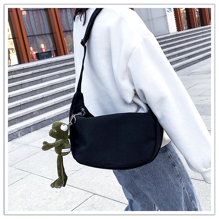 B149 Unisex Quality Thick Canvas Beg Crossbody Beg Shoulder Beg High Capacity Travel Beg Silang Kanv
