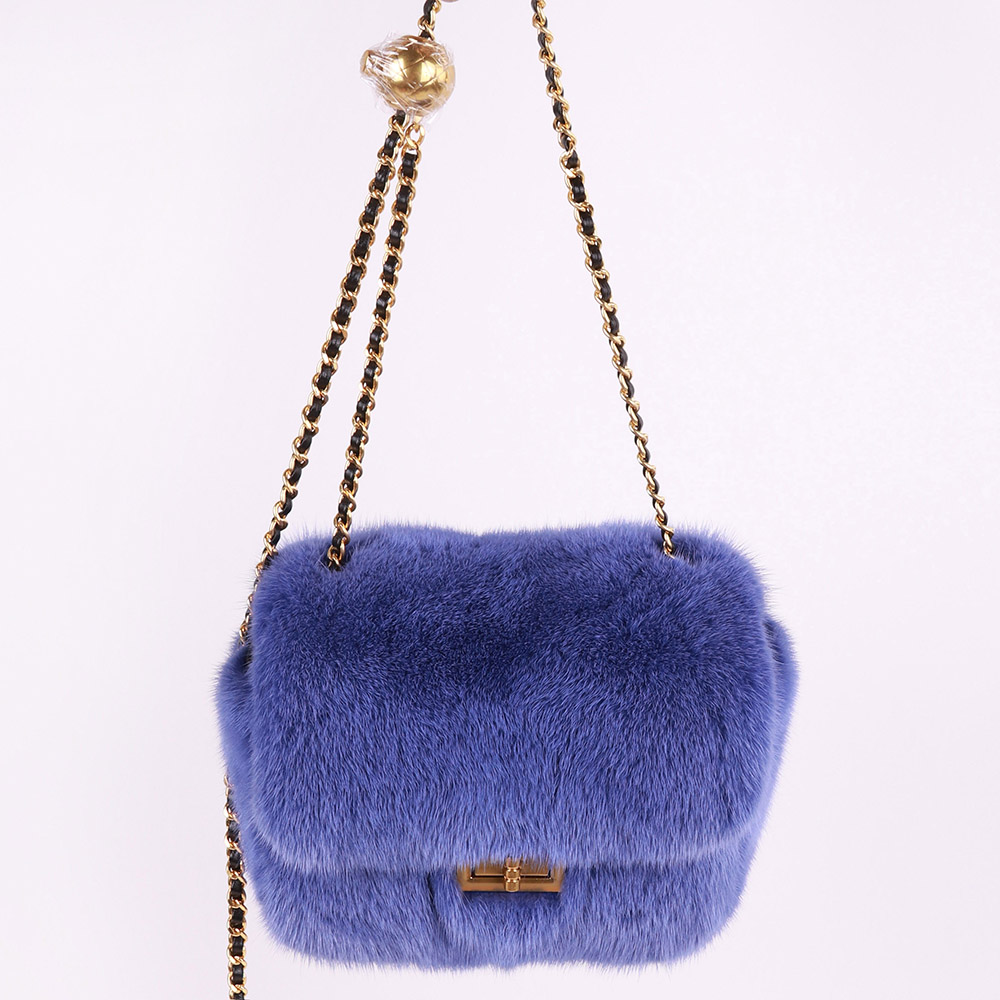 New Arrive Autumn Top Quality Luxury Mink Fur Handbag Women Bags