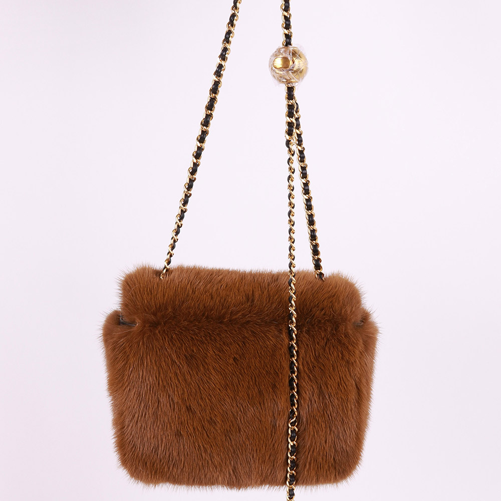 New Arrive Autumn Top Quality Luxury Mink Fur Handbag Women Bags