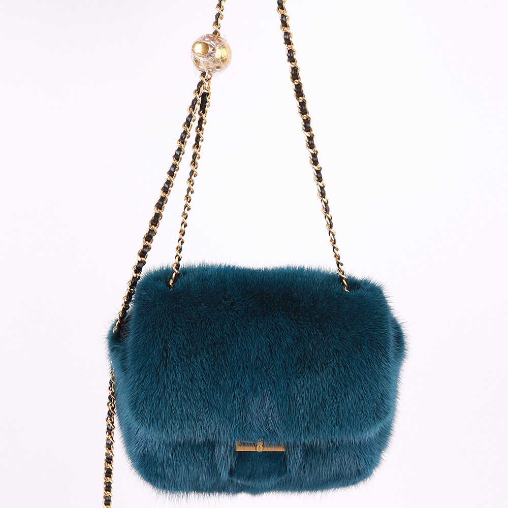New Arrive Autumn Top Quality Luxury Mink Fur Handbag Women Bags
