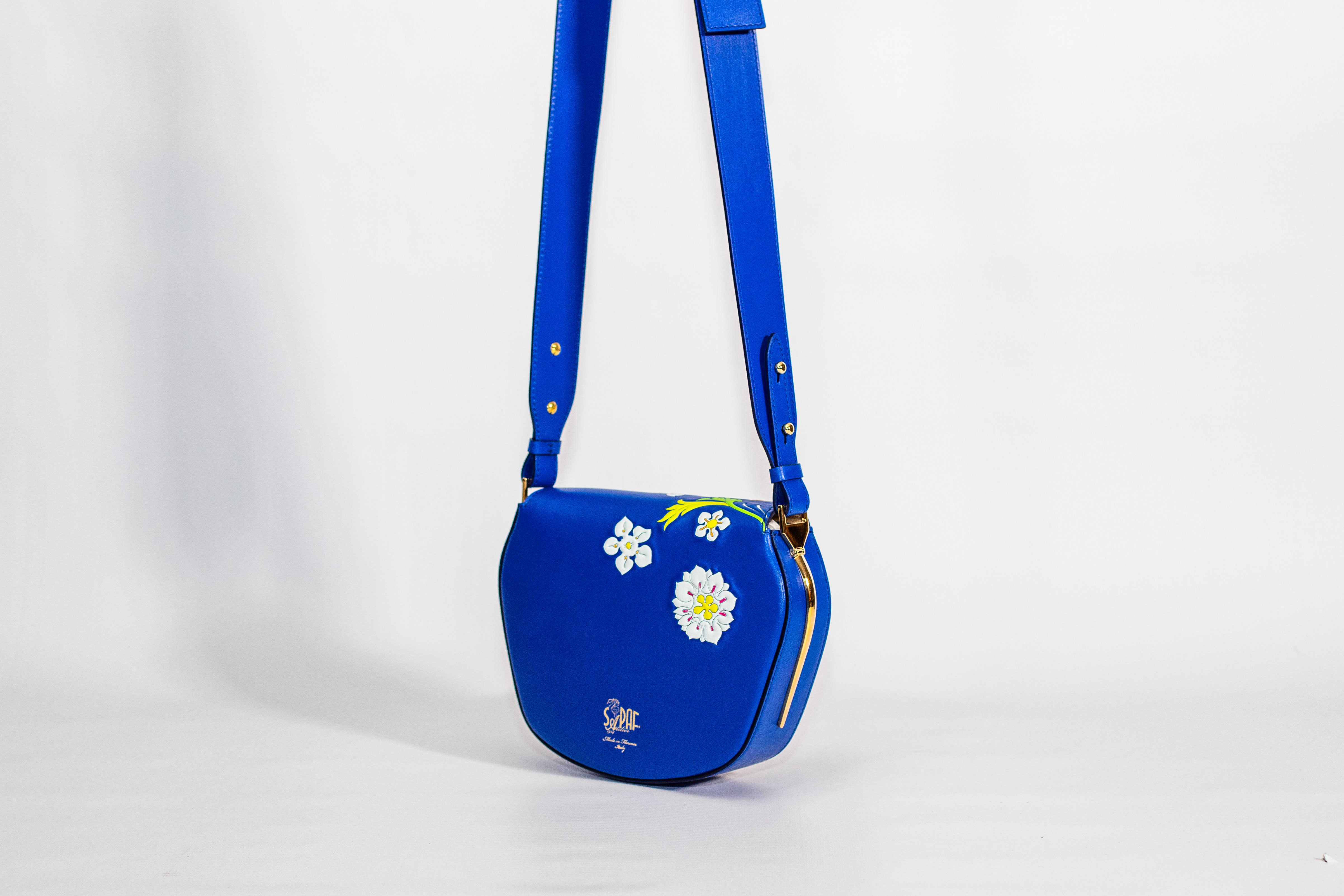 Calfskin Small Shoulder Bag Hand Made in Italy