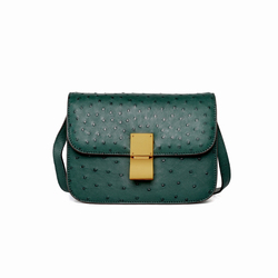 New arrivals women hand bags leather handbag black ostrich skin handbag supplier red crossbody handb