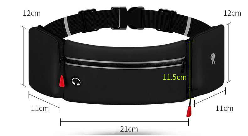 Custom Men Gym fanny pack Ladies Sports Running Be