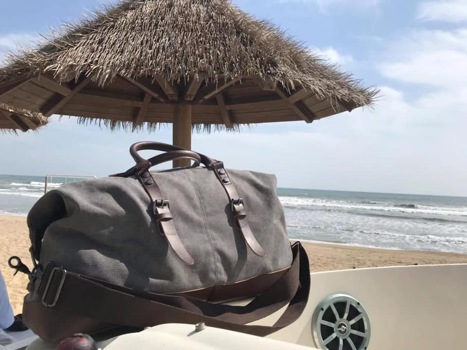 Wholesale custom low moq vintage reisetasche canva