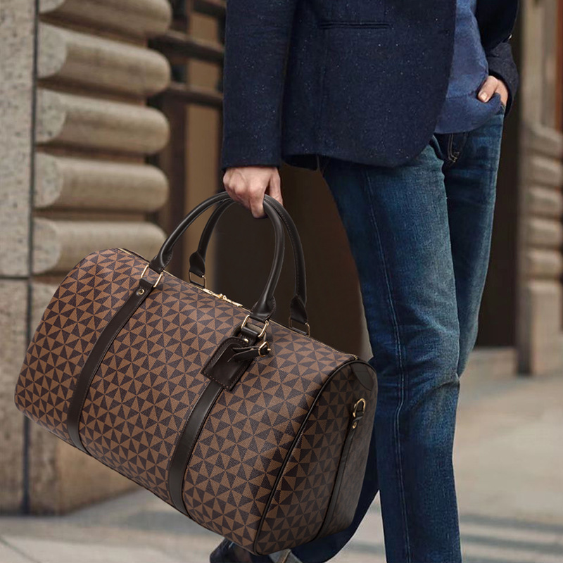 Oversize custom leather duffle bags For Women Men 
