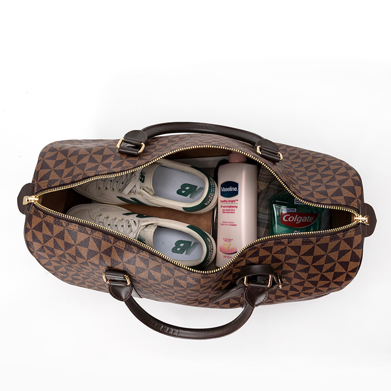 Oversize custom leather duffle bags For Women Men 