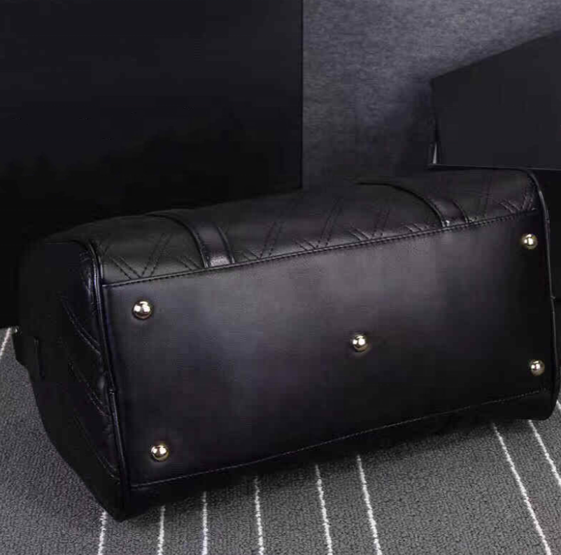 Wholesale Large luxury  Leather traveling holdall handbag weekender gym travel shoulder bag designer