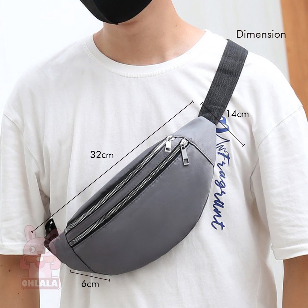 READY STOCKOLL Men chest bag Men waist Bag Unisex Shoulder bag lelaki wanita men bag