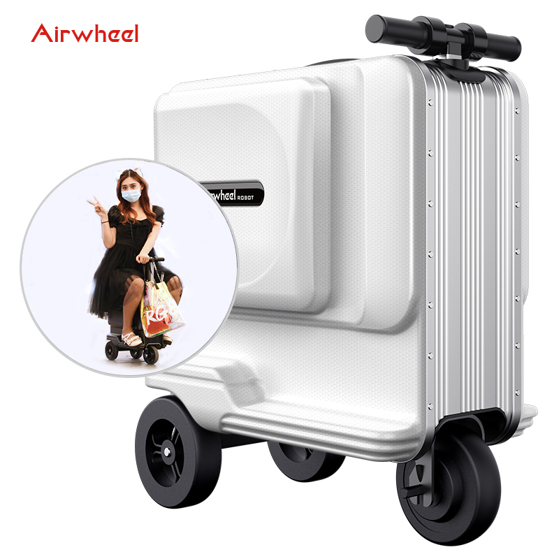 airwheel aluminum scooter luggage suitcase SE3T e-suitcase luxury trolley case travel bags trolley r