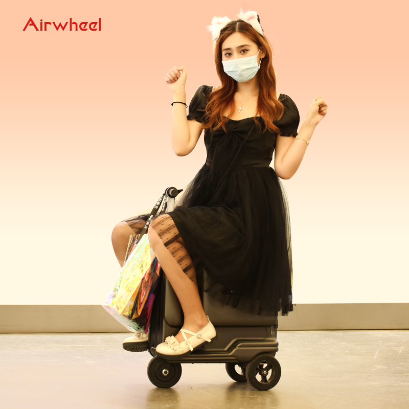 airwheel aluminum scooter luggage suitcase SE3T e-suitcase luxury trolley case travel bags trolley r