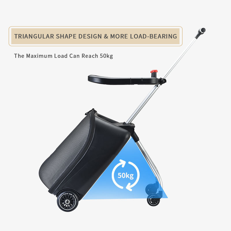 Custom Travelling Bags Foldable Carry On Ride On Children Kids Scooter Travel Trolley Cart Suitcase 