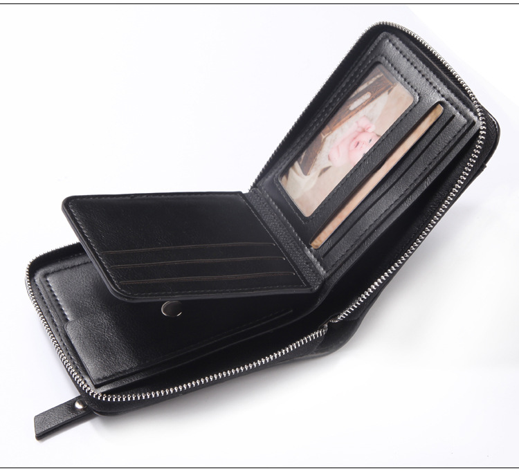 2022 zipper wallet men retro small purses coins an