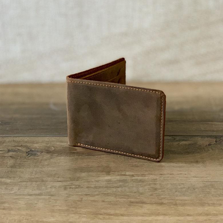 Custom Crazy Horse Wallet For Men Bifold Genuine L
