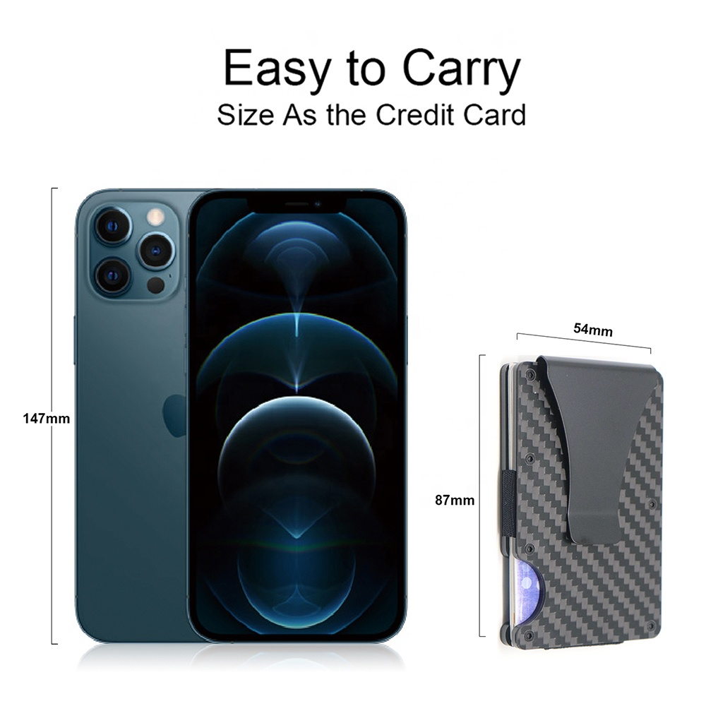 2022 Newest design Carbon Fiber RFID blocking Mini