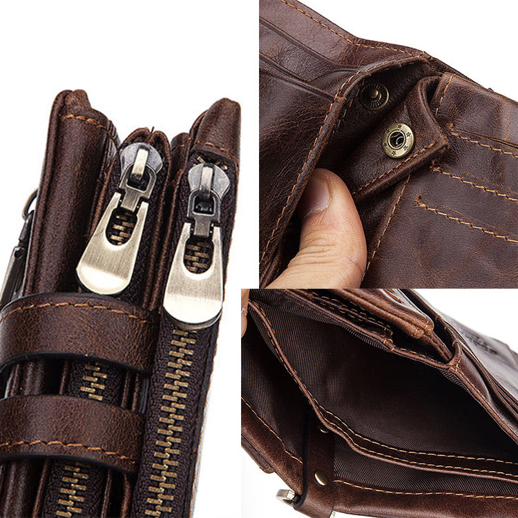 AZB097 Factory Wholesale Vintage Genuine Leather D