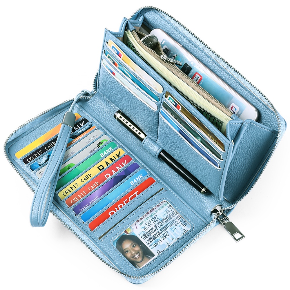 Amazon 2021 Hot sale PU leather Casual Wallets cus
