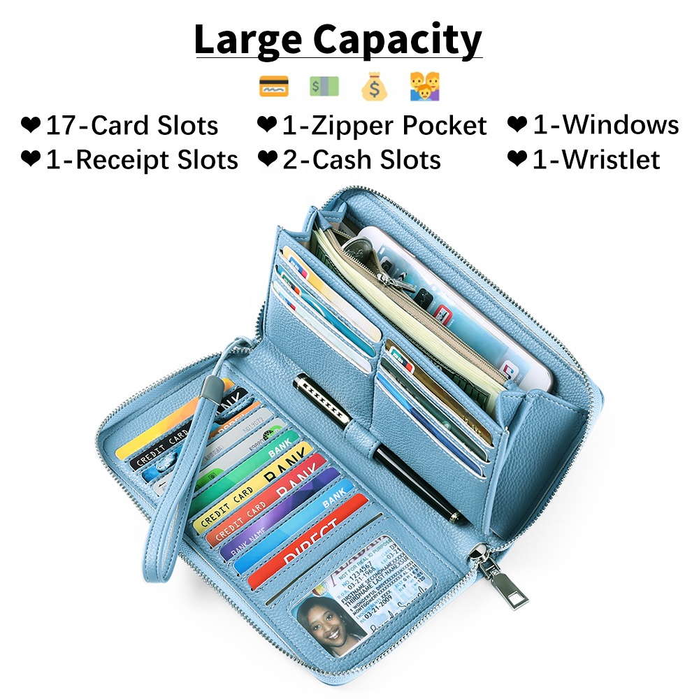 Amazon 2021 Hot sale PU leather Casual Wallets cus