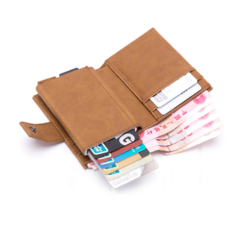 Hot Card Holder Slim Wallet Pop Up Aluminium Men W
