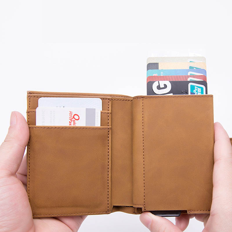 Hot Card Holder Slim Wallet Pop Up Aluminium Men W