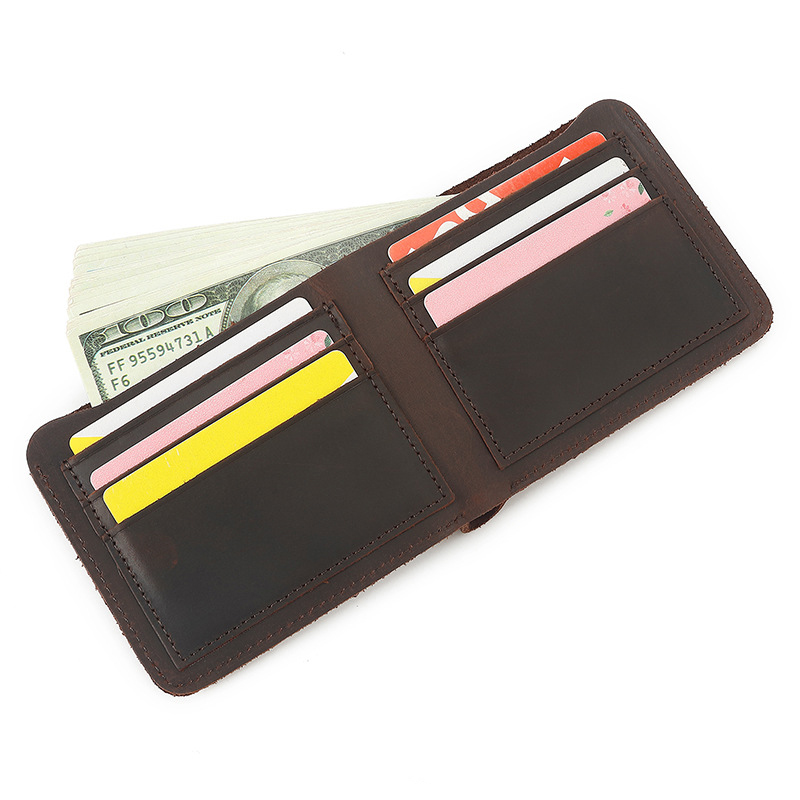 slim multi-card custom card bag retro head layer G