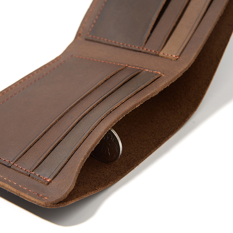 slim multi-card custom card bag retro head layer G