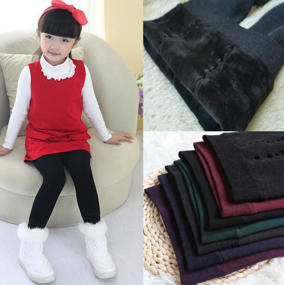Wholesale Winter Thick Fleece Warm Children Pants 