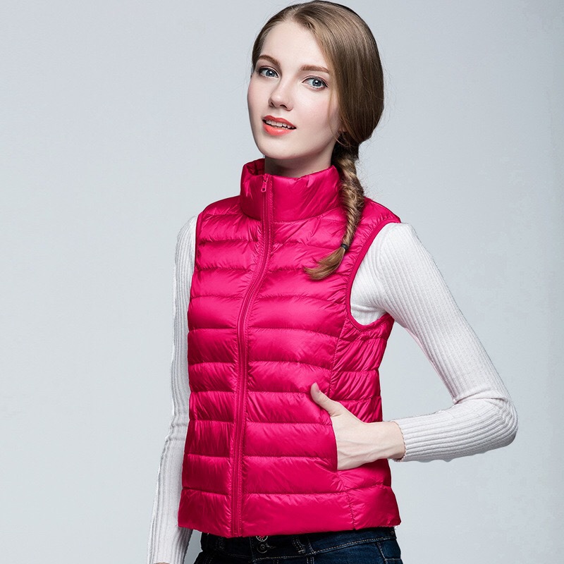 New Ultra Light Down Vest Women Short Vest Windpro