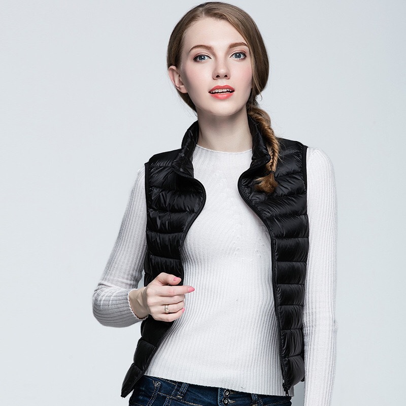 New Ultra Light Down Vest Women Short Vest Windpro