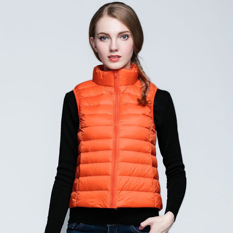 New Ultra Light Down Vest Women Short Vest Windpro
