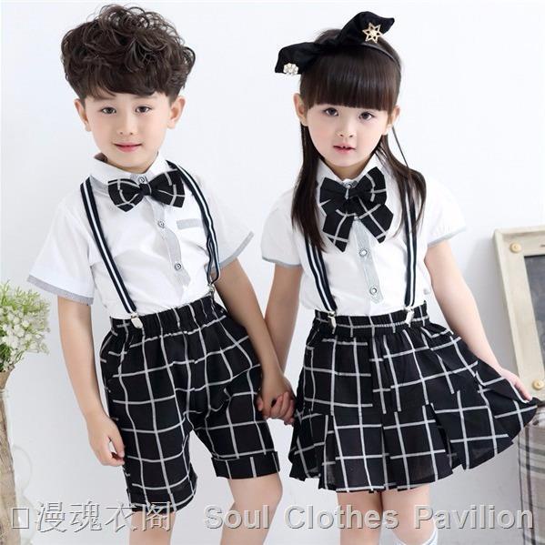 Performance costumes dance costumes boys overalls girls princess skirt chorus costumes performance c