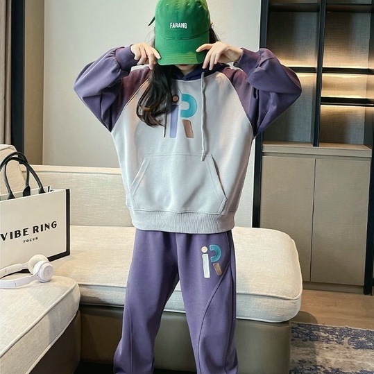 [Ready Stock] 3-14 Years OLD Girls Set Autumn 2022 New Children's Fashionable Western Great Boat Str