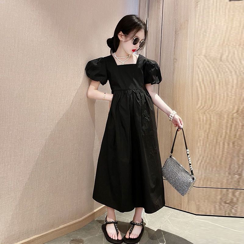 [Ready Stock] 3-14 years old girls girls dress summer 2022 new middle and large children's skirts gi